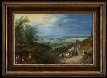Landschap met boeren